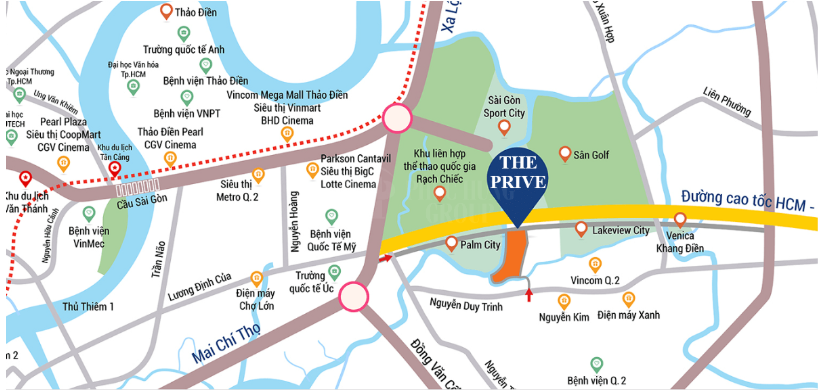 Vị trí dự án The Privé